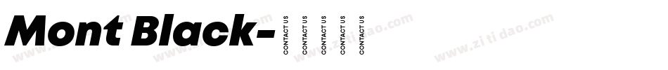 Mont Black字体转换